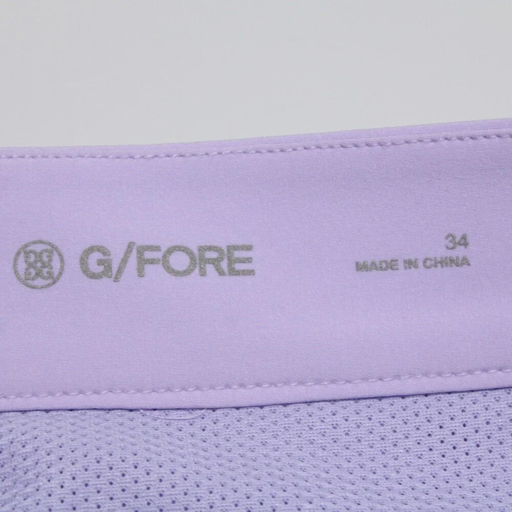 G/Fore NWT Bermuda Golf Shorts Size 34 US in Aura Purple Polyester Blend